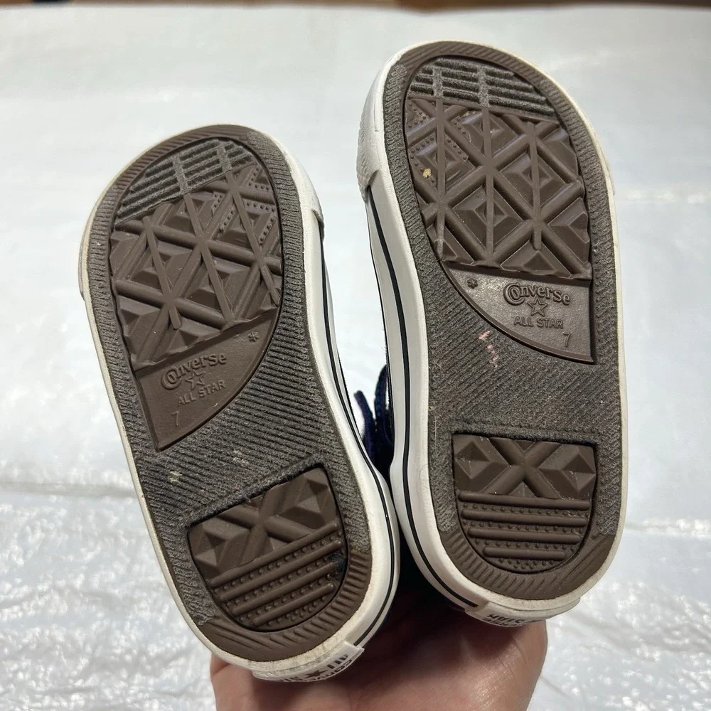 Converse Chuck Taylor All Star Fold Down Stars High Top Toddler Shoes Size7